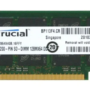 Crucial 1GB DDR 400MHz CL3 SODIMM 200pin