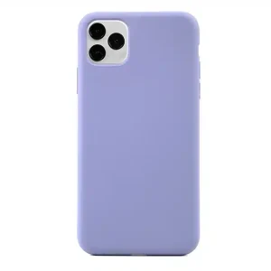 Liquid Silicone Back Cover Case for iPhone 11 Pro Max, Grey