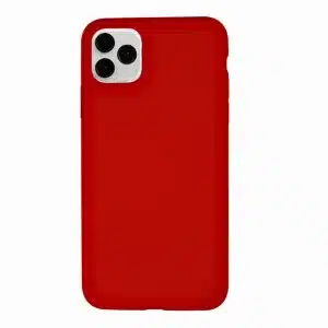 Liquid Silicone Back Cover Case for iPhone 11 Pro Max, Red
