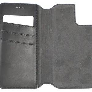 Premium Leather 2 in 1 Wallet Phone Case for iPhone 12 / 12 Pro, Black
