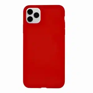 iPhone 11 Pro Max Back Cover Silicone Case, Red