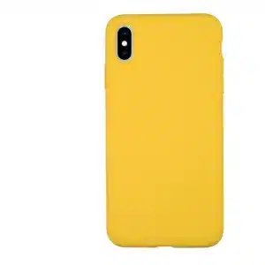 iPhone XS Max Back Cover Silicone Case, Yellow